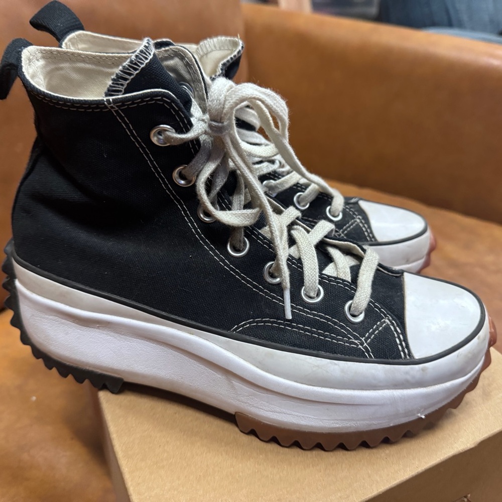 Converse Black and White High-Top Sneakers